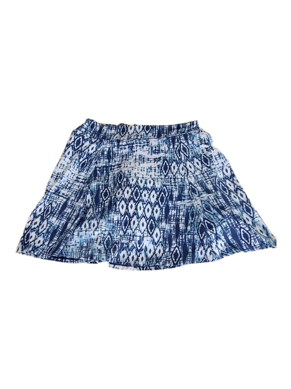 Dona Jo Blue Ikat Print Skort Size 2